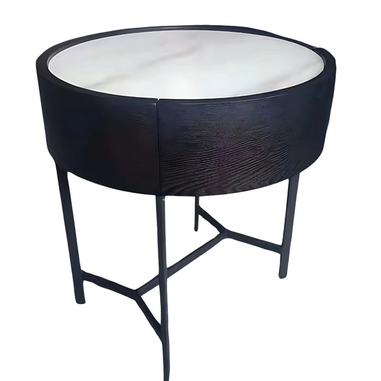 Sera Round Cabinet with Stone
